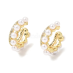 Brass Micro Pave Cubic Zirconia Cuff Earrings&nbsp;CU-CBAE7DF-34G