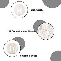 24Pcs 12 Style Natural Freshwater Shell Charms&nbsp;SHEL-KS0001-04