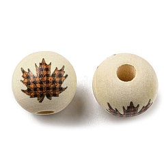 Autumn Wood European Beads&nbsp;WOOD-H105-04B-01