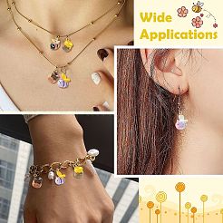 8Pcs 8 Styles Alloy Enamel Pendants&nbsp;ENAM-CJ0007-36
