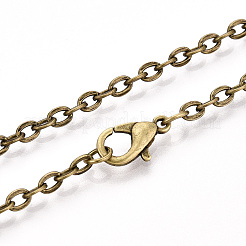 Iron Cable Chains Necklace Making&nbsp;MAK-R013-76cm-AB