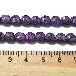 Natural Sesame Jasper Imitation Charoite Beads Strands&nbsp;G-C179-A6mm-14