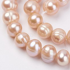 Natural Cultured Freshwater Pearl Beads Strands&nbsp;PEAR-D187-36-01