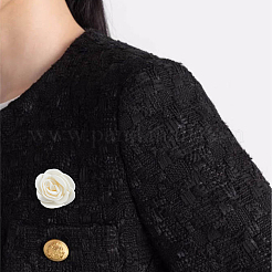 8Pcs 2 Style Camellia Shaped Polyester Alligator Hair Clips&nbsp;PHAR-FH0001-03