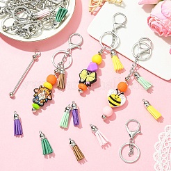 12Pcs 6 Colors Faux Suede Tassel Pendant Decorations&nbsp;KEYC-YW0001-26