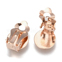 304 Stainless Steel Clip-on Earring Findings&nbsp;STAS-E482-16RG