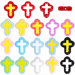 20Pcs Handmade Lampwork Enamel Beads&nbsp;LAMP-PA0001-55