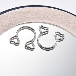 304 Stainless Steel Heart Clip on Nose Rings&nbsp;AJEW-A062-01A-P