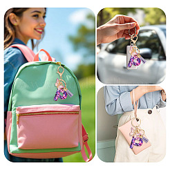 Resin Butterfly Pendant Keychains&nbsp;KEYC-TAC0034-03P