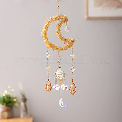 Stainless Steel Cable Chains Pouch Teardrop Pendant Decorations&nbsp;HJEW-TA00370