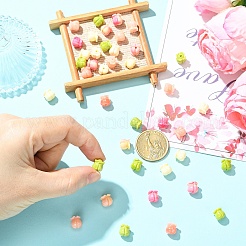 40Pcs 4 Styles Synthetic Coral Dyed Beads&nbsp;CORA-YW0001-04