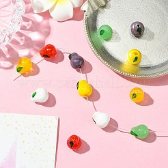 12Pcs 6 Colors Handmade Lampwork Beads&nbsp;LAMP-CJ0002-13