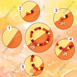 Thanksgiving Day Bracelet Making Kit&nbsp;DIY-SC0021-86