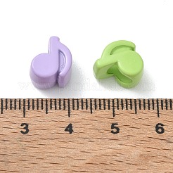 Spray Painted Alloy European Beads&nbsp;AL-CBA5B8E-16