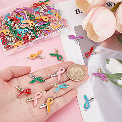 72Pcs 12 Colors Zinc Alloy Enamel Pendants&nbsp;FIND-PH0027-81