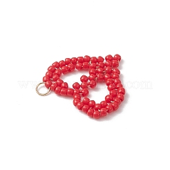 3Pcs 3 Colors Glass Seed Beaded Pendants&nbsp;PALLOY-MZ01158