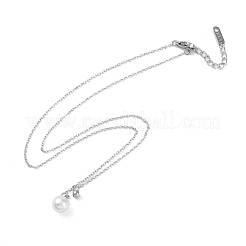 Ion Plating(IP) 304 Stainless Steel Cable Chain Necklaces&nbsp;NJEW-G081-06