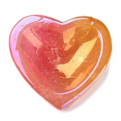 Electroplated Natural Quartz Crystal Heart Bowl&nbsp;DJEW-C010-01
