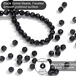 2 Strands Natural Black Spinel Beads Strands&nbsp;G-NB0004-61