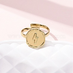304 Stainless Steel Cuff Rings for Women&nbsp;RJEW-B136-04A-G