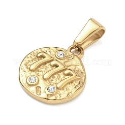 Textured 304 Stainless Steel Pendants&nbsp;STAS-A140-02G-7