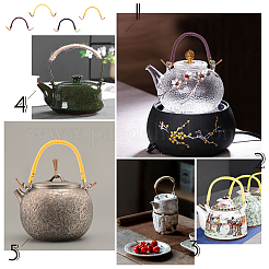 8Pcs 4 Colors Plastic Teapot Handle&nbsp;FIND-PH0003-41