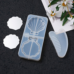 DIY Comb & Mirror Silicone Molds Sets&nbsp;DIY-TA0008-44