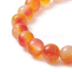Two Tone Natural Jade Beaded Stretch Bracelet&nbsp;BJEW-JB09176