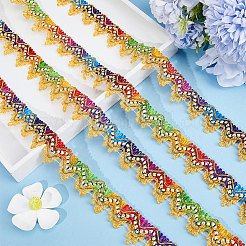 Polyester Wave Lace Ribbon&nbsp;OCOR-WH0078-114