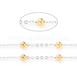 Two Tone 304 Stainless Steel Cable Chains&nbsp;CHS-B001-08