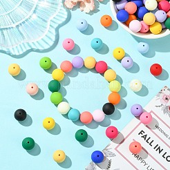Rubberized Style Opaque Acrylic Beads&nbsp;MACR-CJC0009-02A