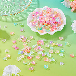 180G 9 Colors Opaque Acrylic Bead Caps&nbsp;JACR-TA0001-03