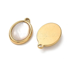 Natural Freshwater Shell Pendants&nbsp;STAS-G397-06G-01