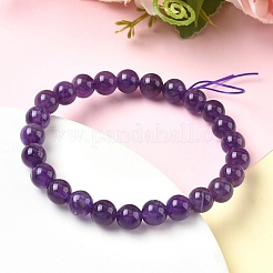Natural Amethyst Beads Stretch Bracelets for Women&nbsp;BJEW-H636-01
