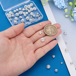 60Pcs 3 Styles Long-Lasting Plated Hollowed Brass Beads&nbsp;KK-PH0014-40