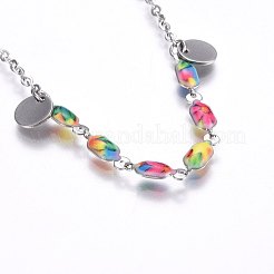304 Stainless Steel Charm Bracelets&nbsp;STAS-O099-10P