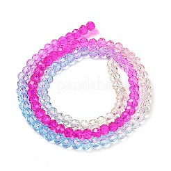 Transparent Painted Glass Beads Strands&nbsp;X1-DGLA-A034-T3mm-A14