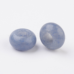 Dyed & Heated Natural Blue Aventurine European Beads&nbsp;X-G-G740-14x8mm-18