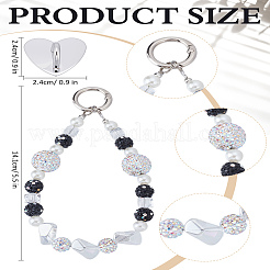 1Pc Alloy & Acrylic Bead Mobile Straps for Women&nbsp;AJEW-LP0005-09