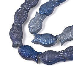 Frosted Glass Beads Strands&nbsp;GLAA-T023-40C-02