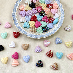 80Pcs AB Color Plated Opaque Acrylic Beads&nbsp;OACR-SP0002-45B