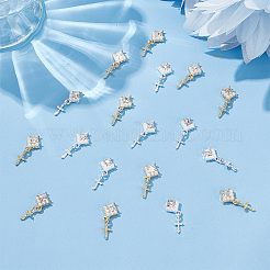 30Pcs 2 Colors Alloy Cabochons&nbsp;MRMJ-GO0002-07