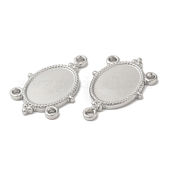 Non-Tarnish 304 Stainless Steel Cabochon Connector Settings&nbsp;STAS-L020-017P