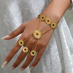 Bohemian Brass Finger Ring Bracelets&nbsp;KT1838-2