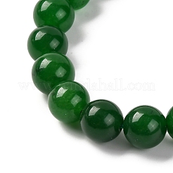Natural Malaysia Jade Beads Stretch Bracelets&nbsp;BJEW-I319-01F
