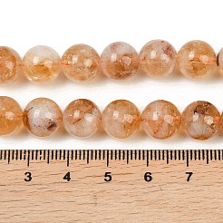 Heated Natural Citrine Beads Strands&nbsp;G-L657-B01-10mm