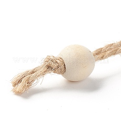 Christmas Theme Natural Wood Pendant Decorations&nbsp;HJEW-P010-15