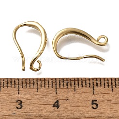 Brass Earring Hooks&nbsp;KK-H502-14G