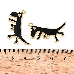 Rack Plating Alloy Enamel Pendants&nbsp;FIND-Q099-01G