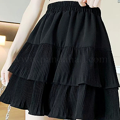 4 Yards Polyester Pleated Elastic Lace Ribbon&nbsp;OCOR-FG0001-79A